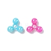 Opaque Plastic Tri Beads for Christmas Ornaments Making SACR-R609-M-2