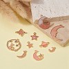 10Pcs 10 Style Alloy Enamel Pendants & Connector Charms ENAM-YW0003-08-5