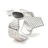 Cross 304 Stainless Steel Enamel Open Cuff Rings for Women RJEW-F166-27P-01-1