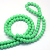Baking Paint Glass Round Bead Strands X-DGLA-Q020-8mm-07-3