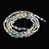 Transparent Electroplate Glass Beads Strands GLAA-Q099-G01-06-3