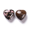 Natural Rhodonite Heart Love Stone G-M379-18-2