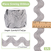 5 Yards Polyester Metallic Wavy Fringe Trim Ribbon OCOR-GF0004-56-2