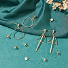 Brass Stud Earring Findings KK-BC0001-24G-5