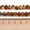 Electroplate Transparent Glass Beads Strands EGLA-B011-08A-AB09-4