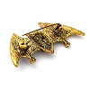 Zinc Alloy Rhinestone Halloween Bat Brooch JEWB-I033-03B-2