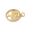 Brass Micro Pave Cubic Zirconia Pendants KK-S337-07G-A-2