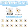 80Pcs Resin Bead Caps KY-TADJ0001-11-5