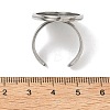 304 Stainless Steel Cuff Ring Findings X1-STAS-B126-10B-P-3