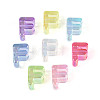 UV Plating Transparent Acrylic European Beads OACR-M027-02F-2