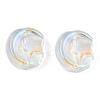 Electroplate Transparent  Glass Beads GLAA-N035-036-K01-3