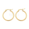 Ion Plating(IP) 304 Stainless Steel Hoop Earrings EJEW-N0016-11G-C-4