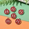 Platinum Plated Alloy Enamel Charms LS-ENAM-S118-03H-P-5