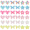 72Pcs 18 Style Fabric & Sequin Ornament  Accessories DIY-AR0002-23-1