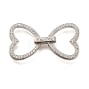 925 Sterling Silver Fold Over Clasps STER-B006-08P-B-1