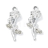 Alloy Crystal Rhinestone Pendants ALRI-T012-04A-P-1