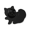 Cartoon Cat & Flower Enamel Pins JEWB-H017-01EB-03-2
