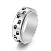304 Stainless Steel Rotatable Finger Rings WG63F35-01-1