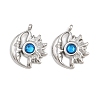 304 Stainless Steel Rhinestone Pendants STAS-Z166-24P-09-1