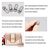 Zinc Alloy Swivel Clasps PALLOY-PH0013-42B-6