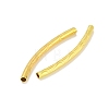 Brass Curved Tube Beads KK-B120-01E-G-2