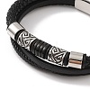 Braided Microfiber Leather Multi-strand Bracelets BJEW-B096-07A-2