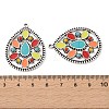 Bohemia Tibetan Style Alloy & Enamel & Acrylic Pendants LS-FIND-T074-02AS-3