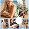 15Pcs 15 Styles Alloy & Glass Pendant Decorations HJEW-YW00508-6
