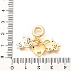 Brass Cubic Zirconia Boy & Heart & Girl European Dangle Charms KK-U048-24G-3