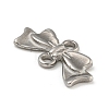 Non-Tarnish 304 Stainless Steel Bowknot Links Connector Charms STAS-N103-97P-2