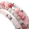 Gemstone Beaded Stretch Bracelets Sets BJEW-JB09283-6