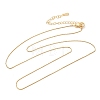 0.6MM Brass Box Chain Necklaces NJEW-G341-01G-4