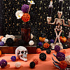 32Pcs 12 Styles Wicker Rattan Balls AJEW-SC0004-27-4