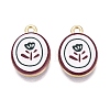 Valentine's Day Printed Alloy Pendants PALLOY-SZC0008-05E-1