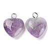 Natural Amethyst Pendants G-E603-01P-03-2