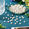 500Pcs Plating Acrylic Beads PACR-TADJ0001-01M-4