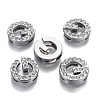 Alloy Letter Slide Charms RB-F034-01G-P-RS-3