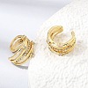 Brass Micro Pave Cubic Zirconia Cuff Earrings for Women CU-CBAE7DF-23G-2