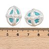 Electroplated Synthetic Turquoise Beads KK-K362-15S-3