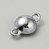 Faceted Glass Flat Round Connector Charms FIND-WH20042-56F-2