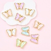 10Pcs Alloy Glass Pendants GLAA-YW0005-19-2