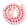 Anti-Tarnish Electroplate Rondelle Glass Beads Strands EGLA-T021-8mm-17-09-3
