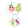 40Pcs 10 Style Handmade Polymer Clay Charms CLAY-LS0001-13-3