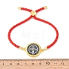 Alloy with Nylon Rope Slider Bracelets LS-BJEW-Z156-02G-01-5