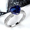 Brass Micro Pave Cubic Zirconia Finger Rings for Women FS-WGC99AF-13-1
