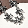 304 Stainless Steel Link Chain Bracelets for Men Women BJEW-D385-01AS-2