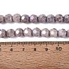Anti-Tarnish Electroplate Glass Beads Strands EGLA-ZX010-8mm-01-6