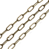 Brass Paperclip Chains X-CHC-S008-001C-AB-1