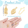 60Pcs 3 Colors Stainless Steel Box Clasps STAS-GA0002-32-2