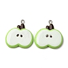Opaque Resin Pendants RESI-I337-05P-B02-1